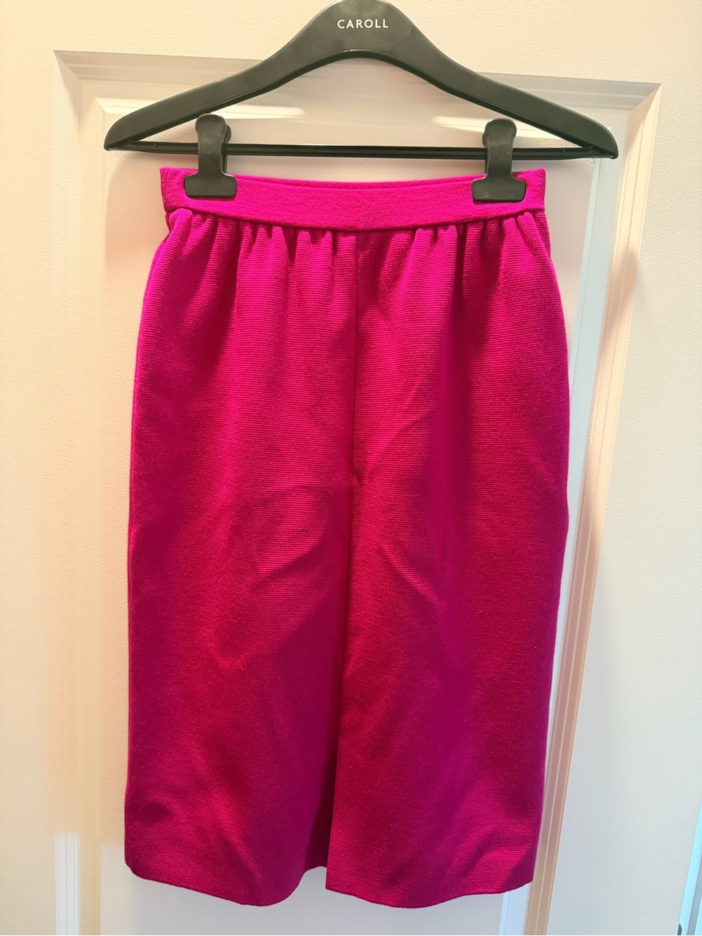 Yves Saint Laurent women ' Bright Fuchsia Knit Skirt